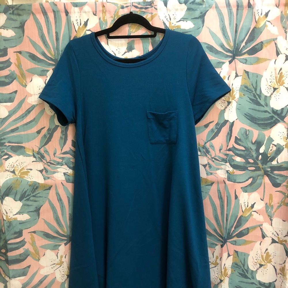 Teal Carly dress